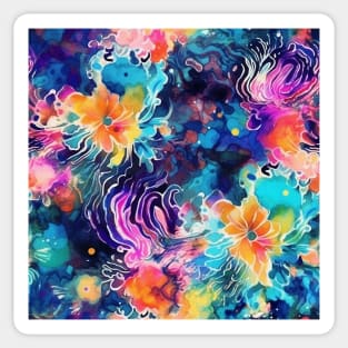 Rainbow flowers Sticker